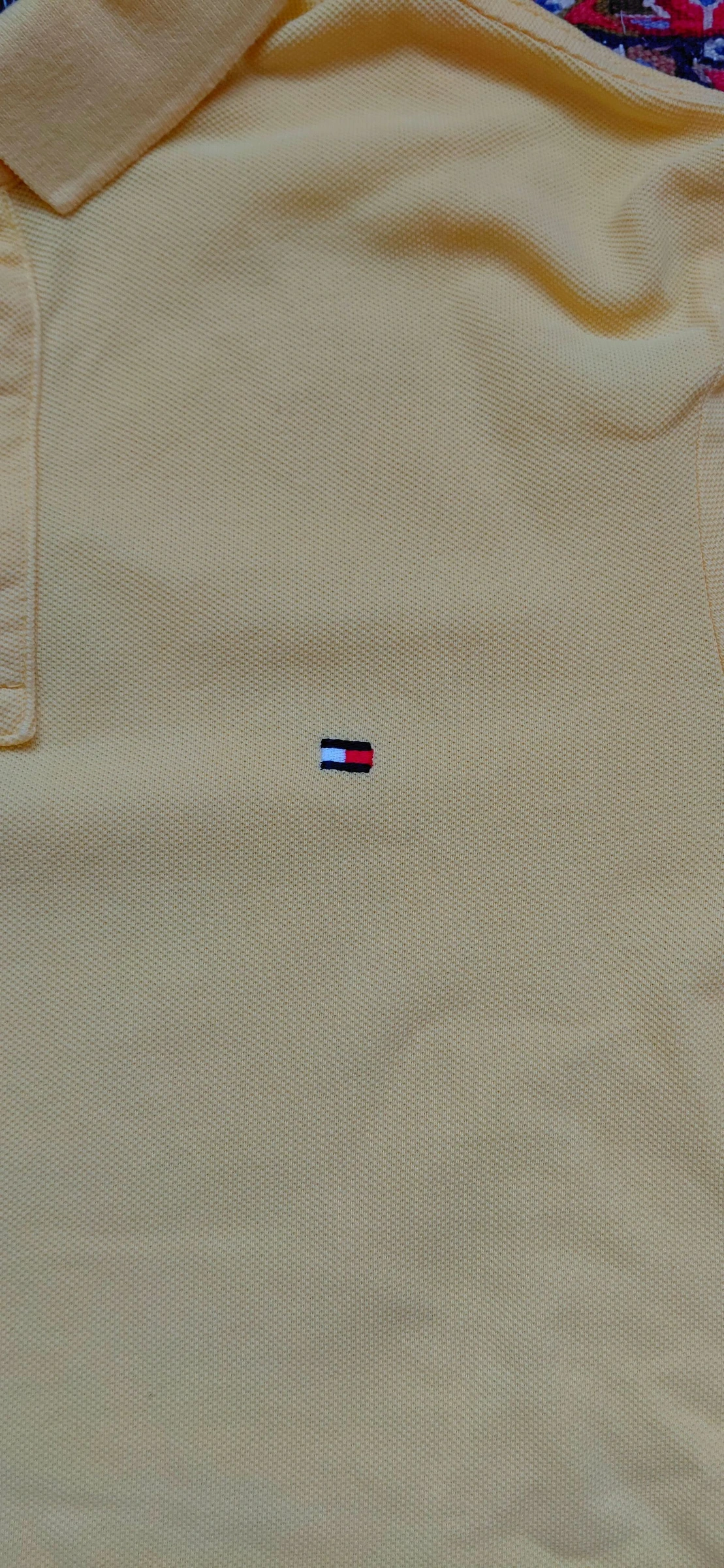 Pastel Yellow Tommy Hilfiger Polo Shirt Men's Size S – 100% Authentic – Very Good Condition – photo 5